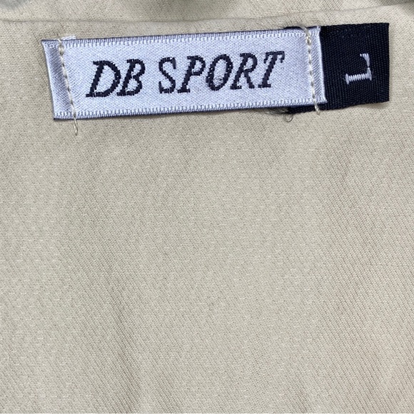 Vintage DB Sport Khaki Jacket With Lace & Satin Ribbon Size L Women's - Picture 3 of 12